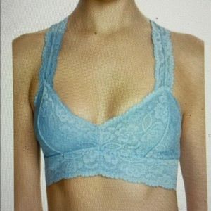 Free People Light Blue Racerback Bralette